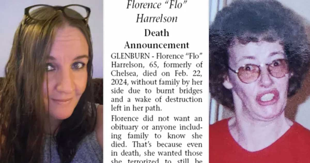 Daughter’s 4-Sentence Obit For Manipulating Mother Goes Viral