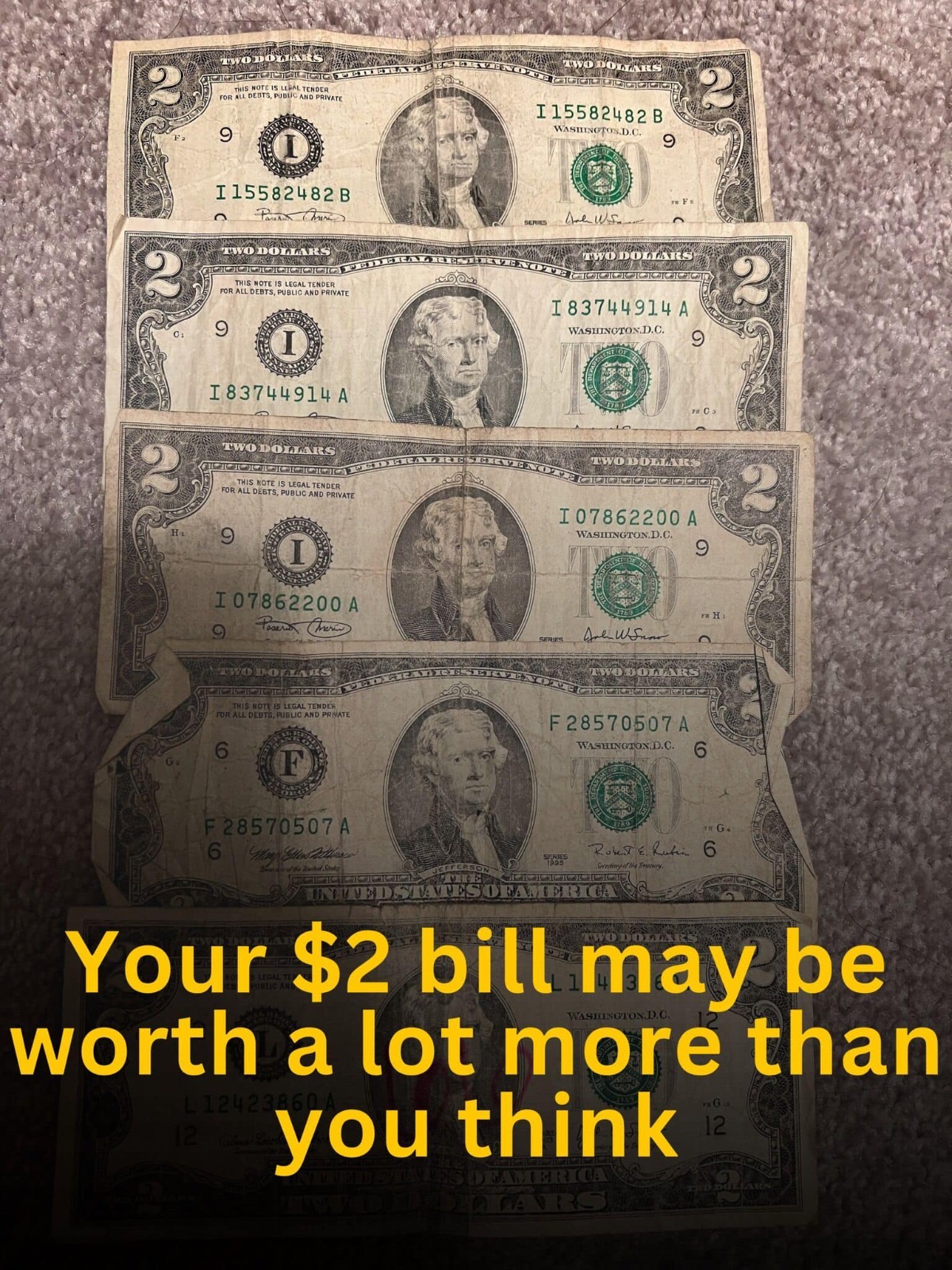 Have $2 bills? Their value might surprise you!