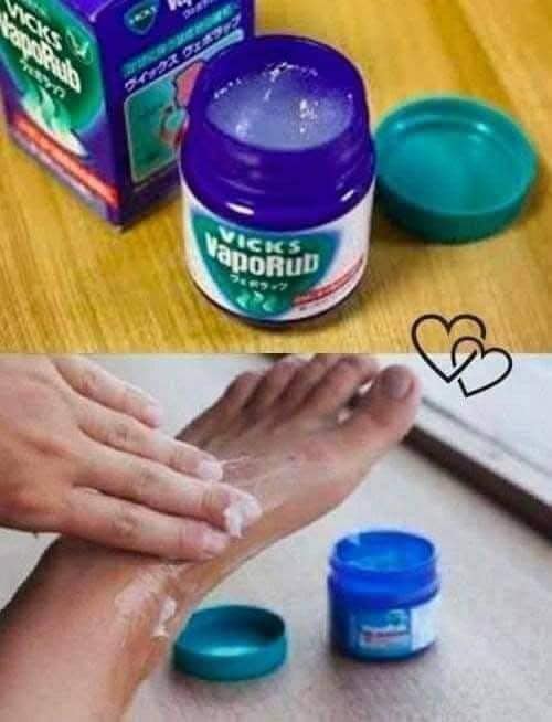 She Applies Vicks Vaporub On Her Feet Before Bed; When You Know The Reason, You will Do The Same! Must express something to keep getting my recipes…