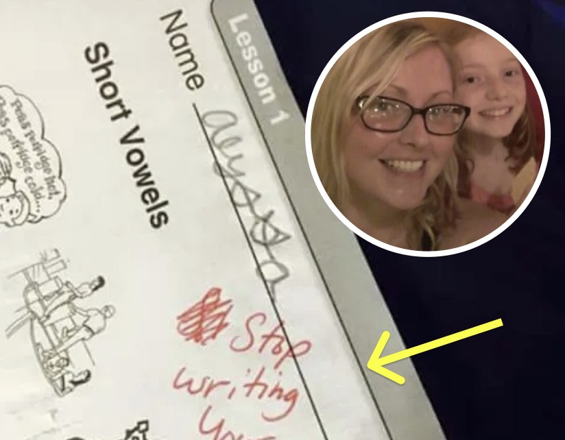 Mom Upset After Finding Teacher’s ‘Warning’ Message On Her 7-Year-Old’s Daughter’s Homework