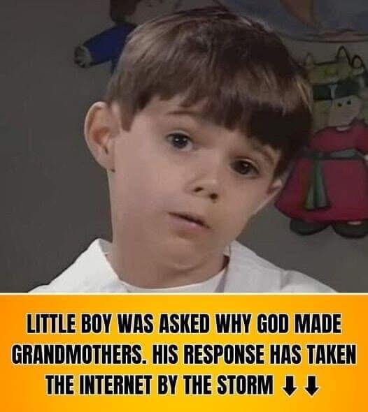 This cutie pie was asked “Why God Created Grandmas.” His answer has taken the internet by surprise. 😱☺️ Check the video in the first comment👇