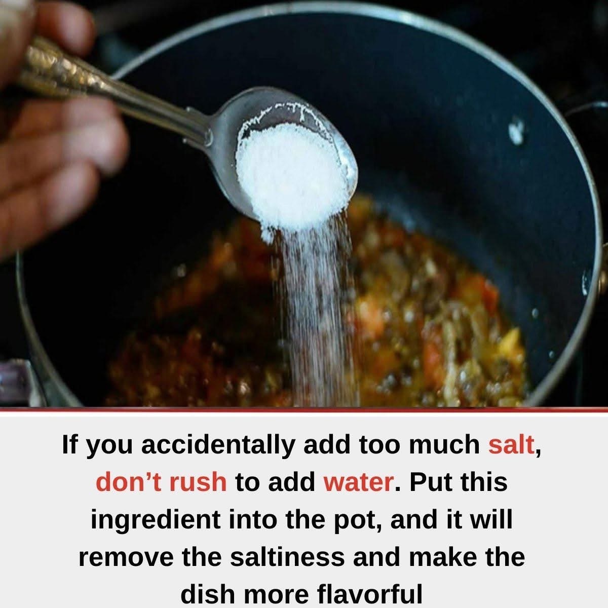 Add this, the dish will be less salty… WATCH BELOW !!👇🏼