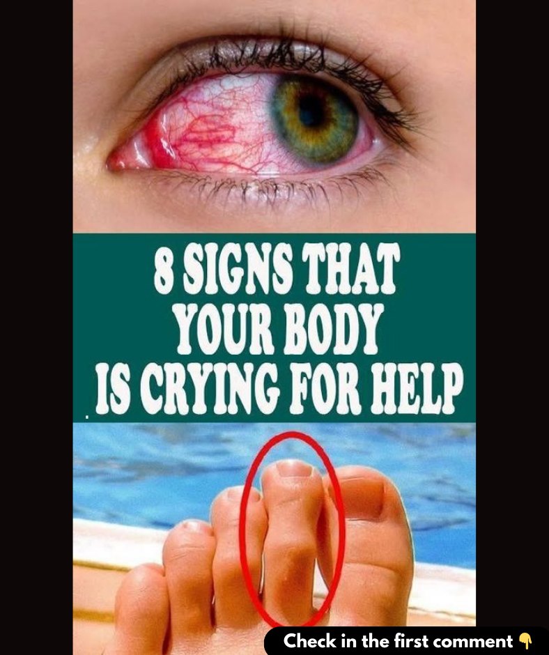 8 Signs That Your Body Is Crying Out For Help Details in the first comment 👇👇👇