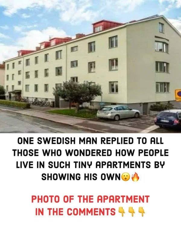 How do Swedish people live in such tiny apartments? 🤔🧐This man showed what is in the inside of his tiny apartment and surprised everyone! 🤭😮