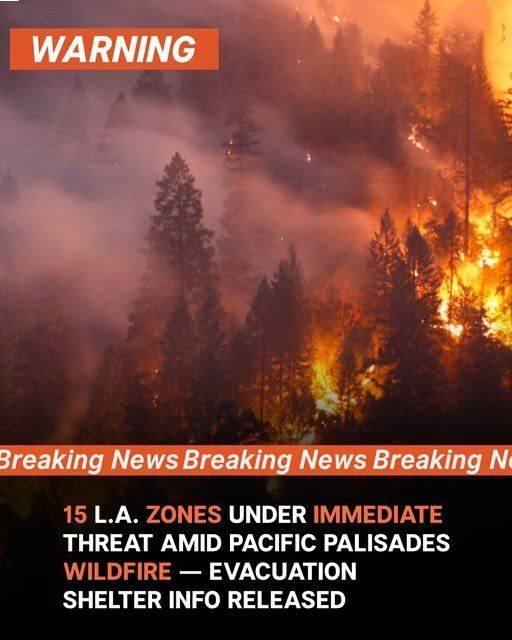 🚨 Pacific Palisades WILDFIRE ALERT! Residents in these areas are ordered to LEAVE NOW. Full information from CAL Fire is below. ⬇️⬇️