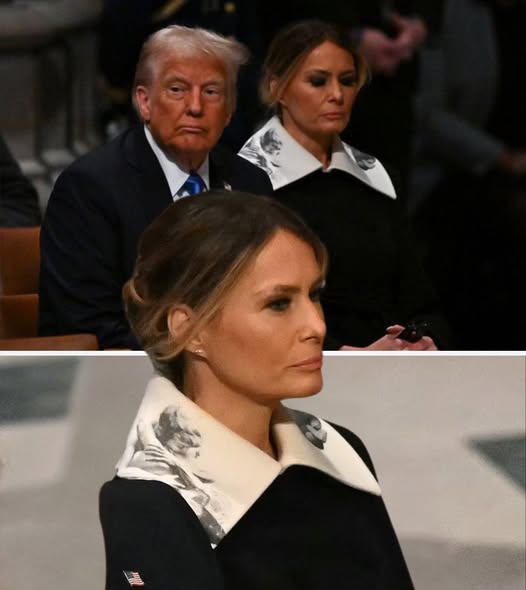 All eyes were on Melania at the former president’s funeral – The heartbreaking reason behind her sorrow